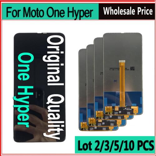 LOT LCD 3 Piece For MOTO One Hyper LCD XT2027 Display Touch Screen Digitizer Assembly For Moto One Hyper LCD Screen