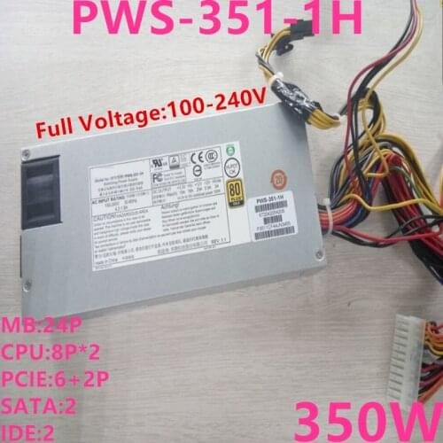Almost New Original PSU For Supermicro 1U 350W Power Supply PWS-351-1H