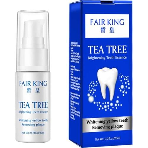Tea Tree Teeth Tooth Whitening Powder Breath Oral Hygiene Plaque Stains Cleaning 20ml 0.53FL.OZ