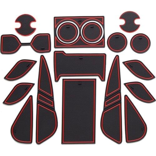 Gate Slot Pad for TOYOTA HARRIER 80 Series of 2014-2016 Interior Door Pad/Cup Dust Mats Water Coaster Non-slip Car Decor TOYOTA