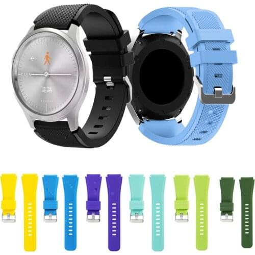 20/22mm Smart Watch Band Strap For Garmin Move 3/Luxe/Style/ Vivoactive 3/3t Silicon Bracelet For Huawei GT2 42/magic 2 46 Belt