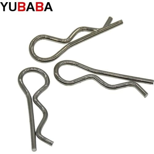 Stainless Steel R Shaped Spring Cotter Clip Pin 1.2mm 1.8mm 2mm 3mm 4mm Dia Fastener Hardware for Repairing Cars