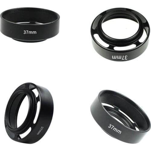 Universal Metal Black Camera Lens Hood for Leica for Canon for Nikon 37 43 46 49 52 55 58 62mm DSLR Photography Accessory