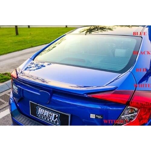 Higher star ABS material car trunk rear wing Spoiler with paint for Honda CIVIC 2016-2018