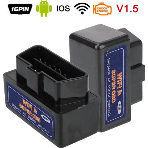 WIFI Mini ELM327 OBD2 Diagnostic Tool Car Accessories Work On IOS/Android Hardware V1.5 Interface