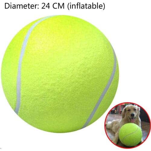 1pc diameter 24cm Outdoor Tennis Ball Giant Pet Toy Kids Toy Ball For Pet Dogs Supplies Training Ball Outdoor Sports Indoor Toy