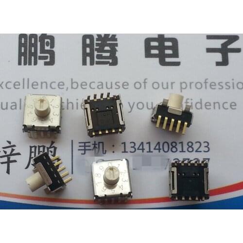 1PCS Taiwan Yuanda DIP R7A4H-10RA 0-9/10-bit rotary dial code encoding switch 5 feet digital ring code