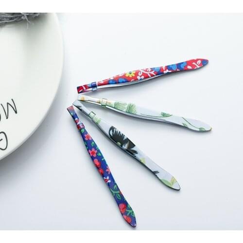 10Pcs/lot Trimmer Eyebrow Tweezers Hair Removal Puller Stainless Steel Eye Brow Clips Clamp Pincet Eyelash Cosmetic Makeup Tool