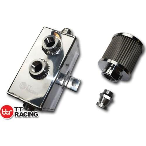 1L_OT_PO- OIL CATCH TANK CAN BREATHER RACE KIT AN10 HONDA ACURA CIVIC INTEGRA Baffled 1L