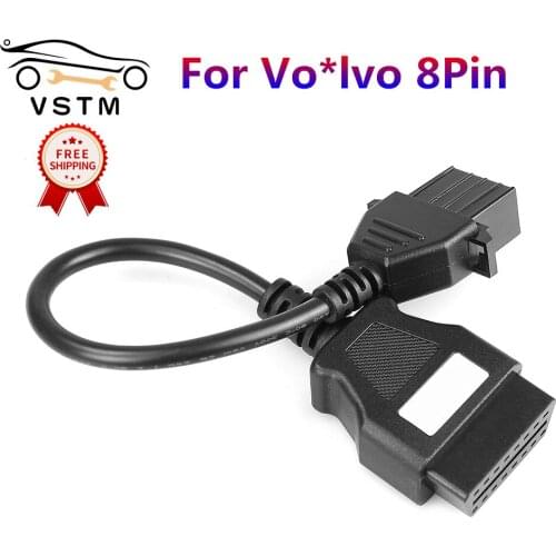 2021 High Quality For VOL*VO OBD2 8 Pin CABLE For Truck Heavy Duty Diagosis Connector 8pin Diagnostic Cables And Connectors