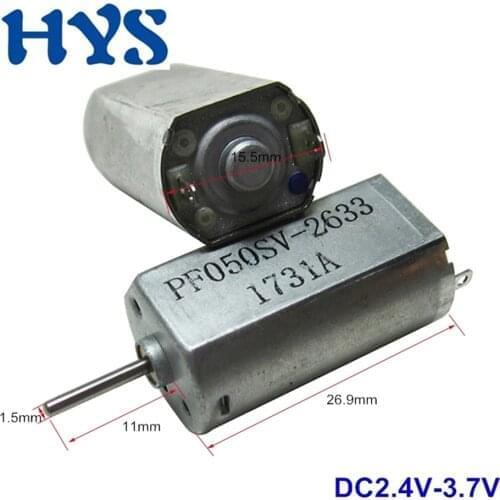 4pcs Motor 050 High Speed Shaft Length 11mm Electric 3V 21000rpm Reversed Metal Brush Low Noise DC 2.4V-6V DIY Toy Model Car