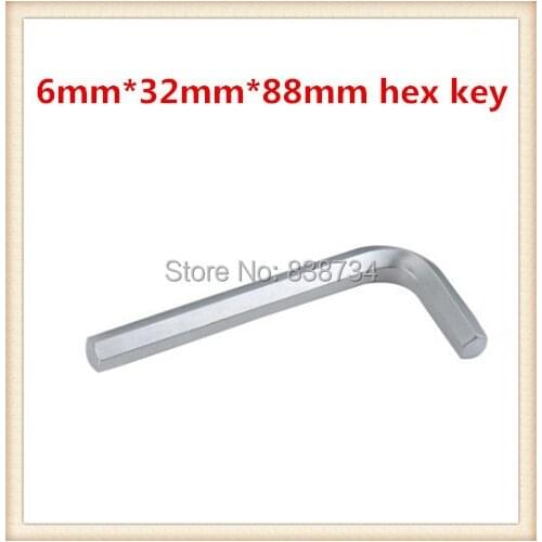 50pcs carbon steel nickel plated 6mm*88 hex allen key wrench