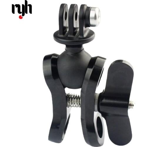 GloryStar Aluminum CNC Diving Lights Ball Butterfly Clip Arm Clamp Mount + ABS Ball Base Adapter For GOPRO HERO3/3+/4/5 Camera