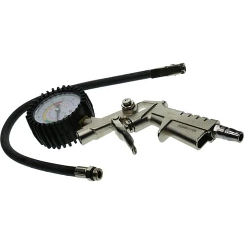 Car Motorcycle Tyre Tire Air Pressure Gauge Dial Meter Compressor Inflator