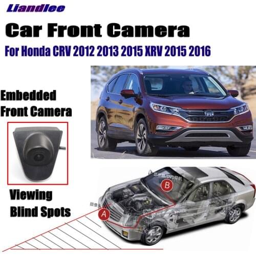 Car Front LOGO Grill Camera For Honda CR-V 2012 2013 2015 XR-V 2015 2016 Not Reverse Rearview Parking Camera Wide Angle
