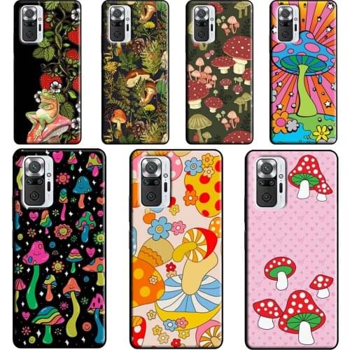 Hippie Mushroom Frog shrooms For Xiaomi Redmi Note 8 9 Pro Note 10 Pro 8T 9S Case Cover For Redmi 9T 9A 9C 7A 8A K40