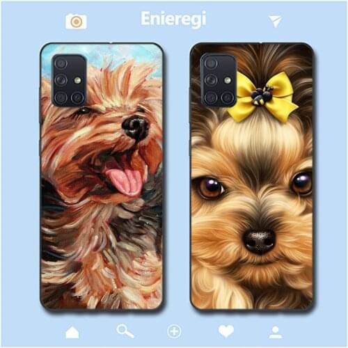 RuiCaiCa Yorkshire terrier dog Phone Case for Samsung A51 01 50 71 21S 70 31 40 30 10 20 S E 11 91 A7 A8 2018