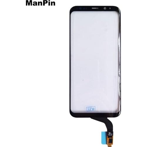 For Samsung S8Plus Note8 Original Touch Screen Display Front Panel Glass with Flex Cable TP Replace Mobile Phone Repair Parts