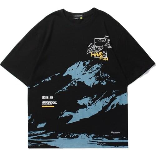 Tshirts Streetwear mens T-shirt loose oversize couple outfit cotton Tees Tops short sleeve harajuku T shirt Male tops