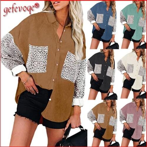 Gefevoqe Women's Corduroy Shirts