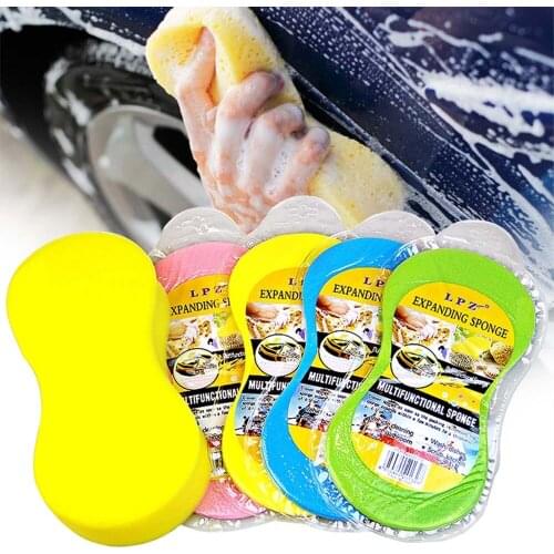 Car wash sponge block car motorcycle cleaning supplies large size sponge brush dusting random color car cleaning tool