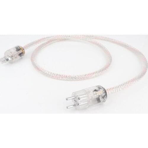 Valhalla power line HIFI POWER CABLE 7N OFC Power Cord with EU Plug Amplifier CD, Decoder, Power Wire
