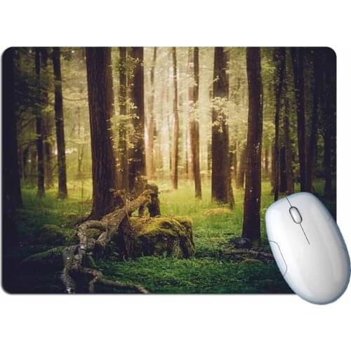 Forest Lake Scenery Mouse Pad Student Computer Mouse Non-slip Notebook Pad Office Keyboard Protection Pad Table Mat