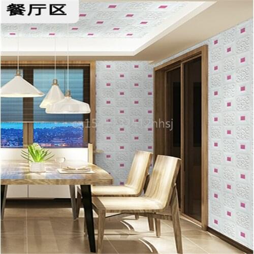 Wallpaper Waterproof 3d Stereo Wall Sticker Self-adhesive Kitchen Bedroom Wallpaper Renovation Home Ceiling Decoration