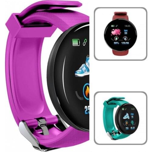Portable Powerful 1.3 Inch Sport Bracelet Fitness Tracker Round Dial Smart Bracelet Multifunctional for Daily Wear