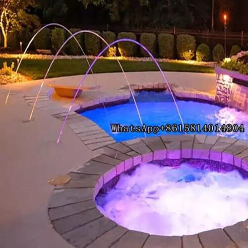 Manufacturer Supply Outdoor Crosswalk Amusement Area Flowing Led Laminar Jet Water Fountain Nozzle