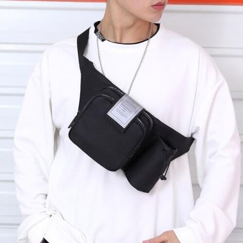 Casual Outdoor Waist Bag Men Chest Pack Sports Travel Crossbody Bag Multifunctional Waterproof Fanny Pack Nylon Waist Belt Bags