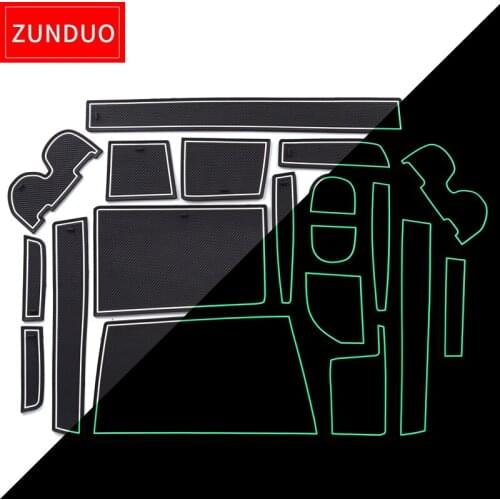 ZUNDUO Gate slot pad ForTOYOTA VOXY/NOAH 70 ZRR7#G/W 2007-2013 Accessories Anti-Slip Mat RED WHITE