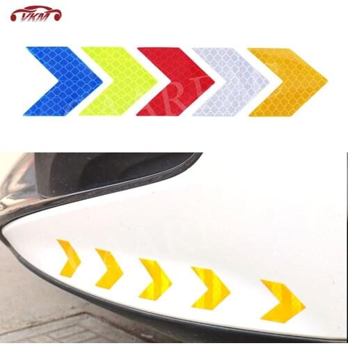 Arrow Reflective Tape Safety Caution Warning Reflective Adhesive Tape Sticker For All Universal Car