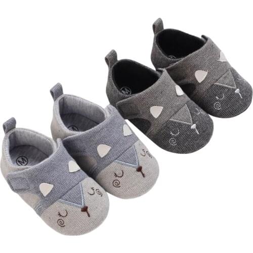 Newborn Baby Boys Girls Slippers Soft Sole Non Skid Crib House Shoes Cute Non-Slip First Walkers