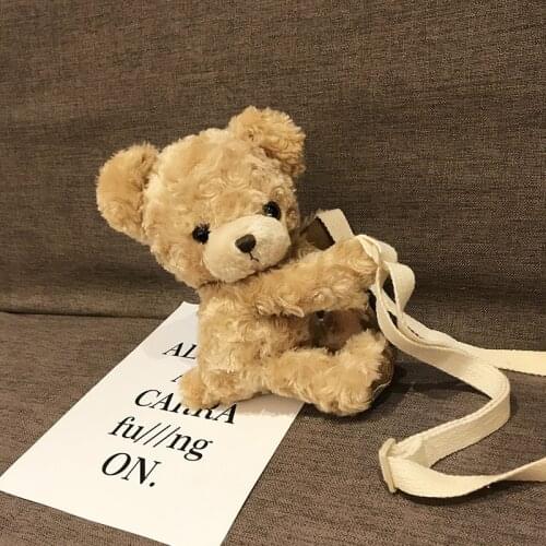 Winter New Faux Fur Messenger Bags Casual Lambswool Girls Cartoon Shoulder Bags Women Cute Plush Handbags Crossbody Bags Purses