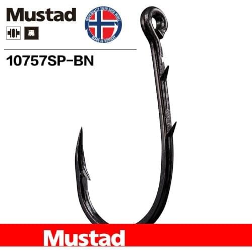 20 Packs/lot Mustad 10757sp-bn # Hooks for Sea Fishing Double Backstab Hooks High Carbon Steel Barbed Carp Anzuelos Pesca
