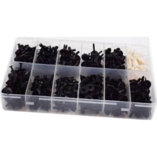 350 Pcs Auto Car Push Retainer Pin Rivet Trim Clip Panel Moulding Assortments Kit