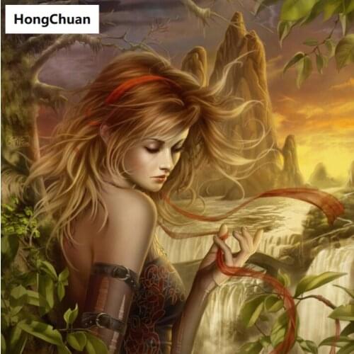 Anime beauty 5D DIY square/round diamond painting cross stitch needlework home decoration mural mosaic diamond embroidery