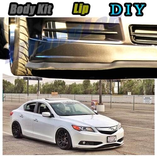 Car Bumper Lip Front Spoiler Skirt Deflector For Acura ILX DE1/2/3 2012~2020 Tune Car Modification Modified Body Kit Lips