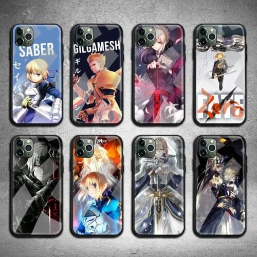 Anime Fate Zero Stay Night Phone Case Tempered Glass For iPhone 11 Pro XR XS MAX 8 X 7 6S 6 Plus SE 2020 case