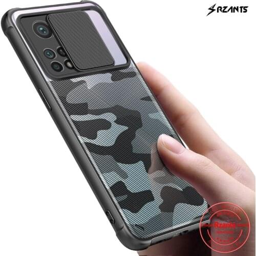 Rzants For Xiaomi Mi 10T Xiaomi Mi 10T Pro Case Soft [Camouflage Lens] Lens Protection Shockproof Airbag Thin Half Clear Cover