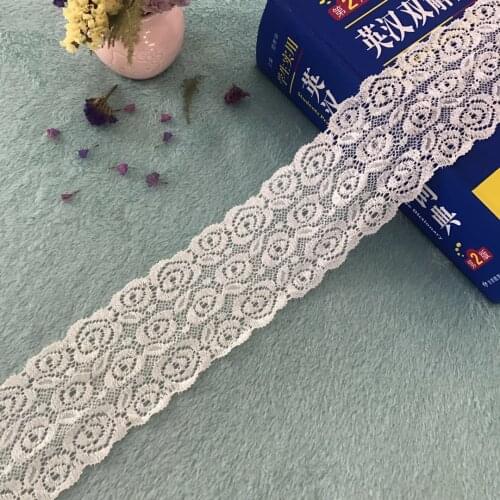 Small white flower elastic lace, three-dimensional feeling strong, decoration, model C1489