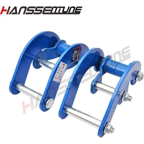 HANSSENTUNE 4x4 Suspension Spring Pickup Rear Comfort Double G-Shackle for Nissan Navara D40 2008-2012 good comfort ride feel
