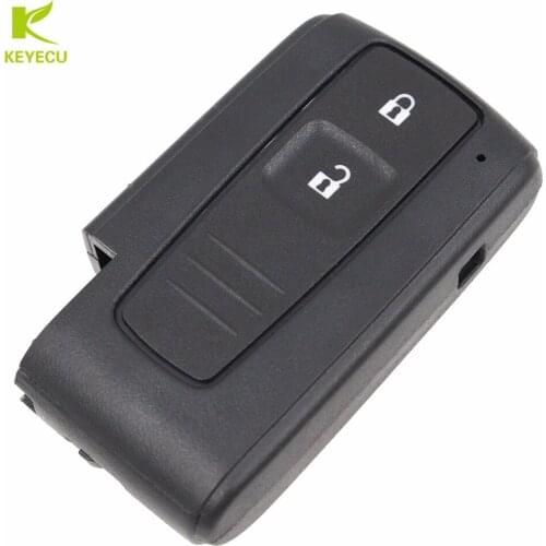 KEYECU New Remote Key Shell Case Fob 2 Button for Toyota Avenis Crown Pruis Verso RAV4