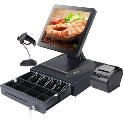 Cheapest price Wholeset 15 inch LED LCD touch screen All In One PC Pos Terminal for small business