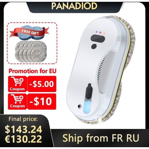 Panadiod Strong Suction Robot Window Cleaner Remote Control Intelligent Window Washer Anti-falling Window Cleaning Robot