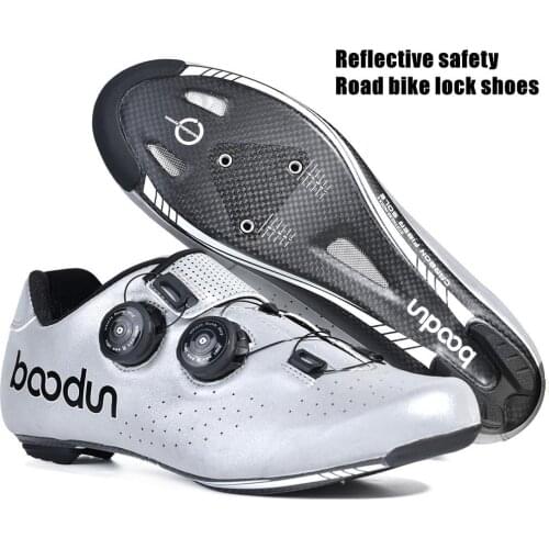 Self-Locking Ultralight Road Cycling Shoes Carbon Fiber Breathable Wear Non-slip professional Bicycle Racing Shoes