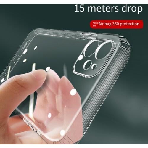Ultra Thin Clear Phone Case For iPhone 11 7 Case Silicone Soft Back Cover For iPhone 11 12 Pro XS Max X 8 7 6s Plus 5 SE XR Case