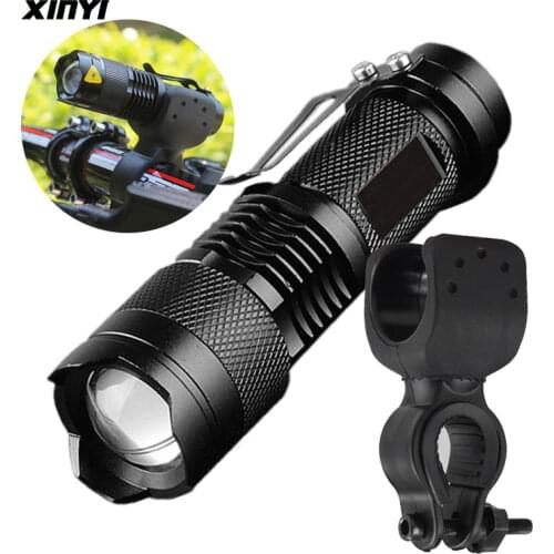 Bicycle Clip Front Light Bike Lamp LED Torch Flashlight Cycling Waterproof 2000lm 3Moed, MINI led flashlight For AA or 14500