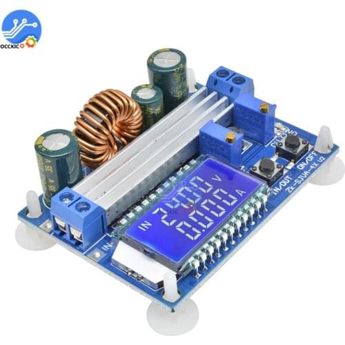 35W Charger Module DC 5.5-30V to 0.5-30V Automatic Step Up Down Adjustable Charging Board with LCD Digital Display